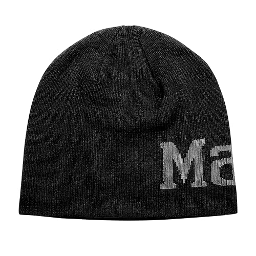 MARMOT Summit Hat - Knit Skullcap Beanie, Black/Steel Onyx, One Size
