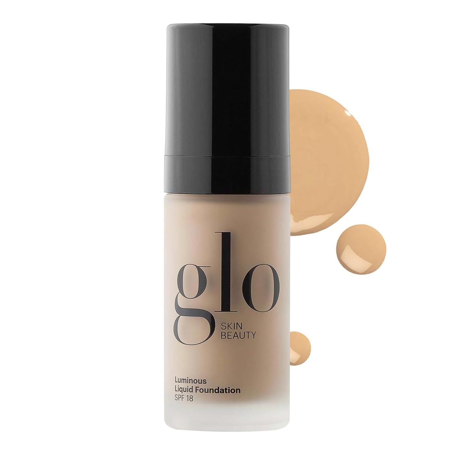 Glo Skin Beauty Luminous Liquid Mineral Foundation - SPF 18, Smooths Uneven Skin Tone, Sheer to Medium Coverage | Tahini