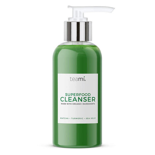 Teami Facial Cleanser with Salicylic Acid, Aloe, Matcha & Sea Kelp - Gentle Organic Acne Face Wash for Makeup Removal - Our Best Hydrating Facial Skin Care for Women of All Skin Types (Mini 3oz)