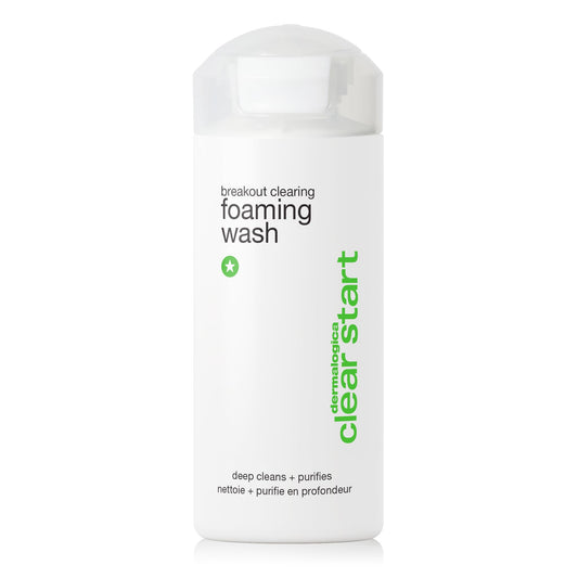 Dermalogica Clear Start Breakout Clearing Foaming Wash - Acne Face Cleanser with Salicylic Acid & Tea Tree Oil - 6 fl oz