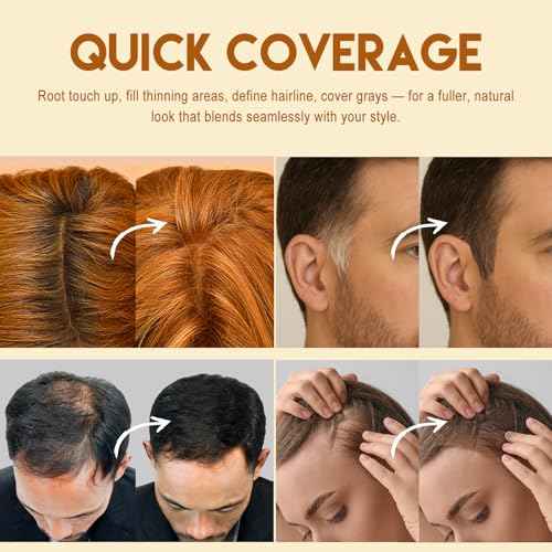 Root Touch Up Hair Color ? 3 Color Blendable Hairline Powder for Gray Coverage, Root Cover Up & Thinning Edges ? 48H Sweat Resistant, Natural Finish for Women & Men ? Blonde