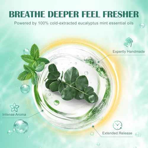 Eucalyptus Mint Shower Steamers Aromatherapy 18 Pack - Includes Easy Opener, Eucalyptus for Shower, Stocking Stuffers, Christmas Gifts & Birthday Gifts for Women, White Elephant Gifts for Adults