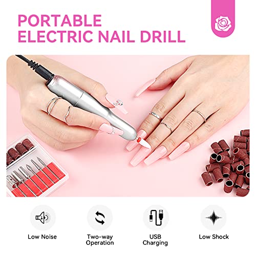 SAVILAND Professional Acrylic Nail Kit for Beginner: Acrylic Nail Set for Starter with Everything Gel Nail Polish Nail Drill U V Nail Light Gift Home Salon