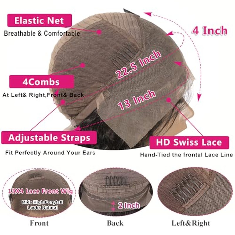 13x4 Highlight Ombre Deep wave Lace Front Wigs Human Hair for Black Women P4/27 Colored HD Transparent Honey Blonde Curly Lace Frontal Wigs Pre Plucked 180 Density with Baby Hair 28inch