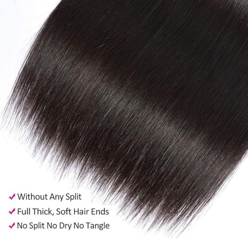 Straight Bundles Human Hair one Bundle 100g/pack 24 Inch 12A Brazilian Hair Single Black Bundles
