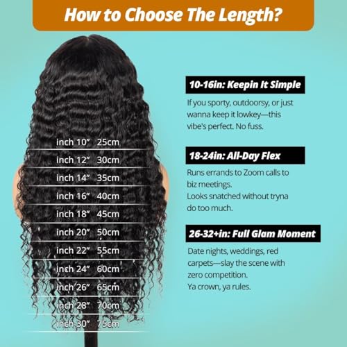 12A Human Hair Bundles 16 Inch Deep Wave Bundles Human Hair 100% Unprocessed Brazilian Virgin Deep Curly Weave 1 Bundle Water Wavy Hair Extensions Real Human Hair 1B Bundle for Women