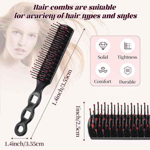 80 Pcs Hair Brushes for Homeless Individually Wrapped for Curly Hair, Women Kids Hotel Homeless Nursing Charity(Pink, 80 PCS)