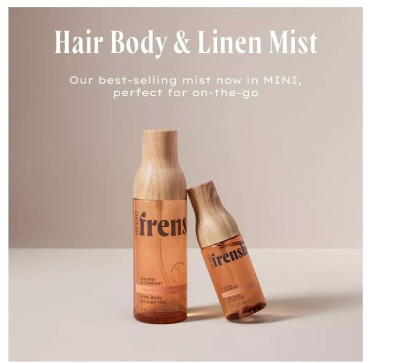 Cashmere Vanilla Mist Duo - Body & Linen Spray for Soothe and Comfort | 5 fl oz & 2 fl oz Mini