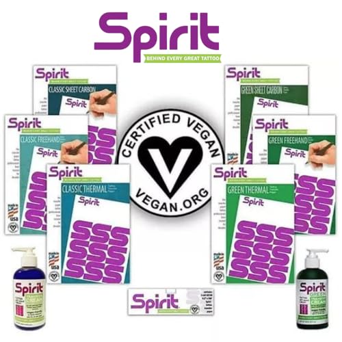 Spirit¢ç Tattoo Clear Carrier, 14 Inch - Thermal Tattoo Paper Transfer, Panenka Machine Recommended Tattoo Transfer Paper, Proudly Made in The USA