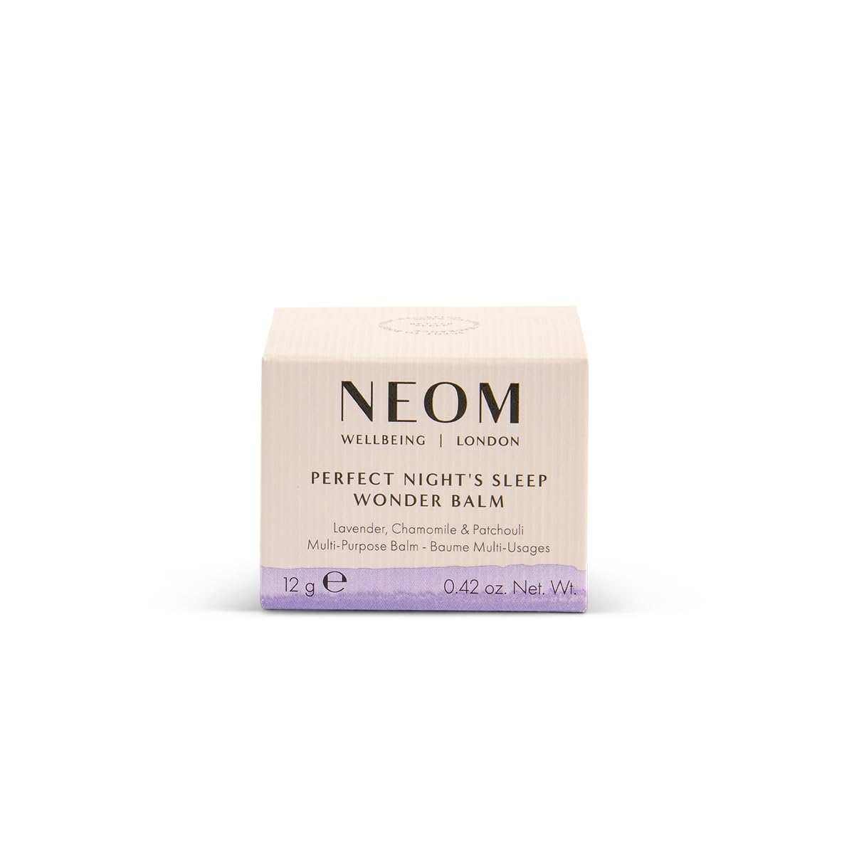 Neom Perfect Night's Sleep Wonder Balm, 0.42oz | Smoothing Moisture for Lips & Dry Skin | Lavender & Chamomile | Scent To Sleep Range