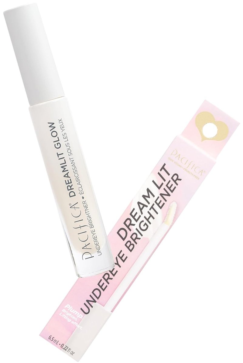 Pacifica DreamLit Glow Undereye Brightener - Vegan Collagen Eye Cream for Dark Circles & Puffiness, Hydrating & Illuminating