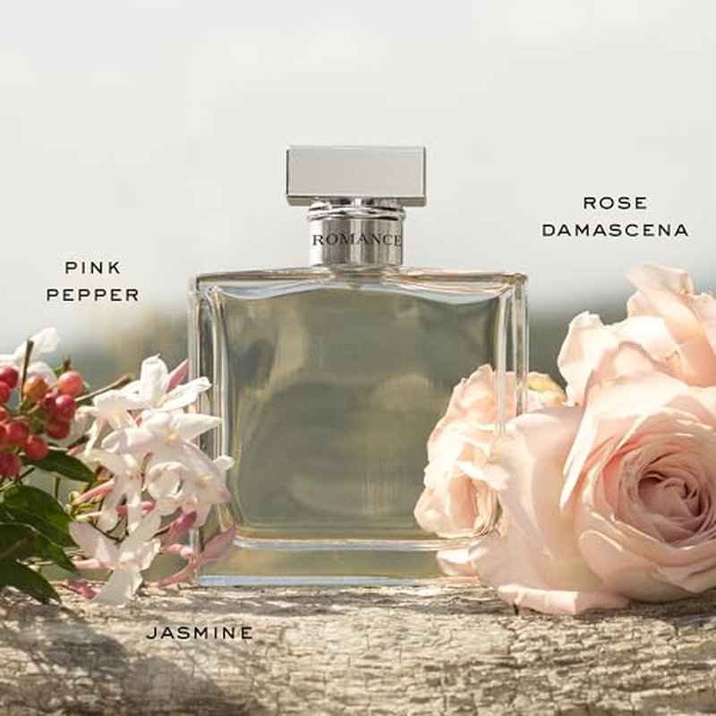 RALPH LAUREN FRAGRANCES - Romance - Eau de Parfum - Women's Perfume - Floral & Woody - With Rose, Jasmine, and Berries - Medium Intensity