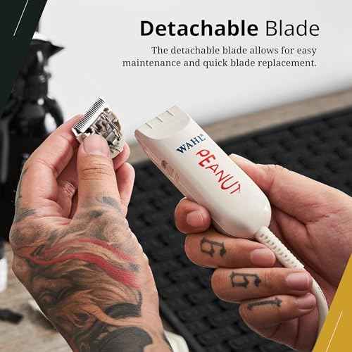 Wahl Professional Peanut Trimmer Corded Lightweight Powerful Rotary Motor Includes 4 Trimming Guides Accessories