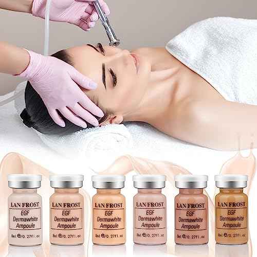 BB Facial Glow Starter Kit Hydration Serum Foundation Skincare Mix 0.27oz Hydration Ampoule and Essence Foundation 12 Vials Glow Pigment Skincare Kit (Multicolor)