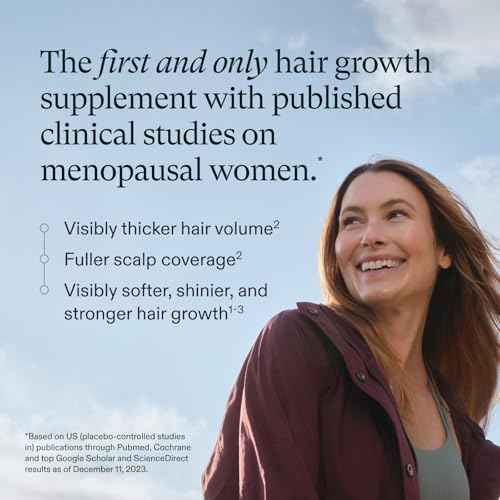 Nutrafol Women's Balance Hair Growth Supplements, for Ages 45+, Clinically Proven for Visibly Thicker Hair and Scalp Coverage, Dermatologist Recommended - 2 Month Supply, 2 Refill Pouches