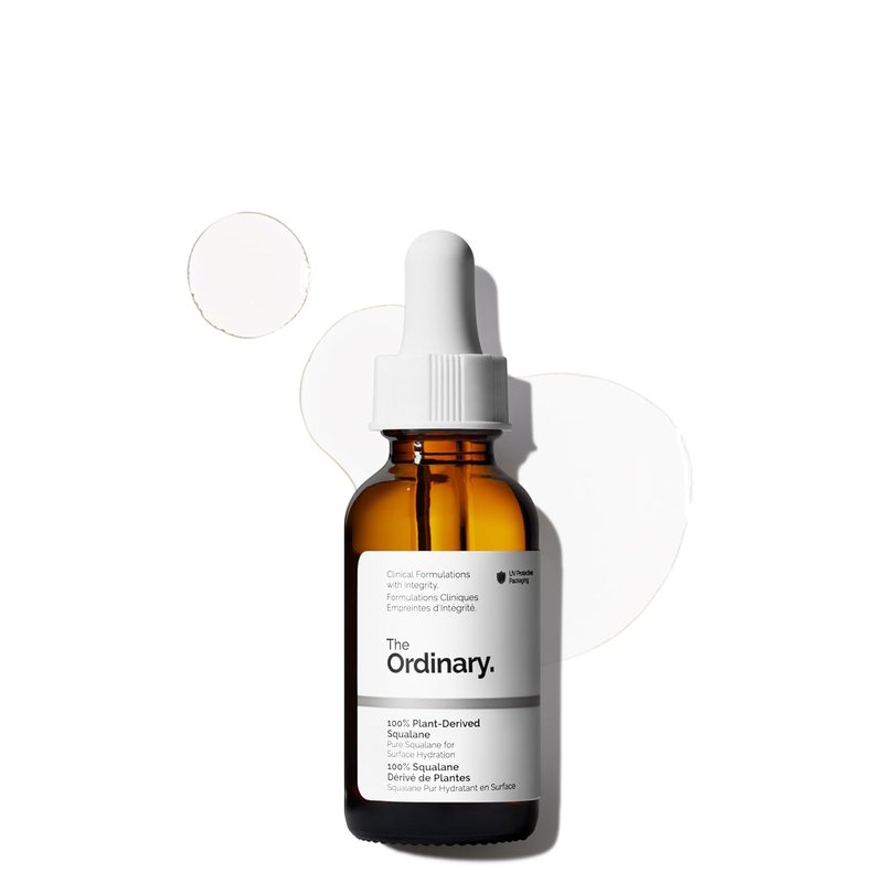 The Ordinary 100% Plant-Derived Squalane - Lightweight Hydration & Moisture Barrier Support | 1 Fl Oz