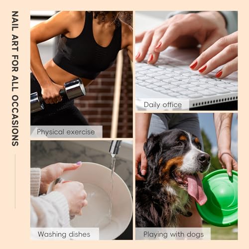 Medium Almond 3D Brown Gold Flower Press on Nails-? Tortoiseshell Leopard French Tip Blossom Gradient Design,24Pcs Handmade Fall/Autumn/New Year Glue on Acrylic Fake Nail Press ons for Women