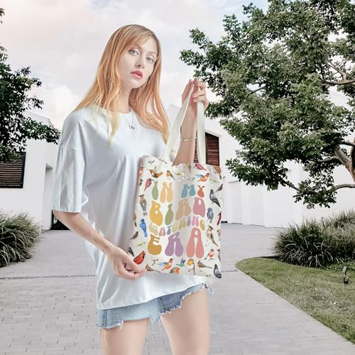 WCGXKO Bird Lovers Gift Bag - Birdwatchers' Crazy Bird Lady Era Tote