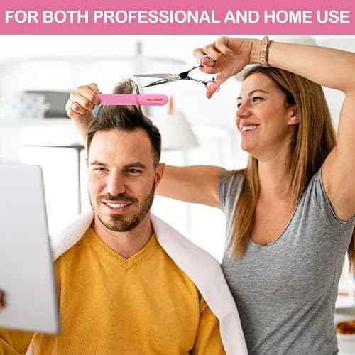 Professional Hair Cutting Kit for Women Gifts, Easy-to-Use Split Ends Hair Trimmer, DIY Home Hair Cutting Tools for Bangs, Layers, Bobs, Practical Hair Cutting Clip, Pink