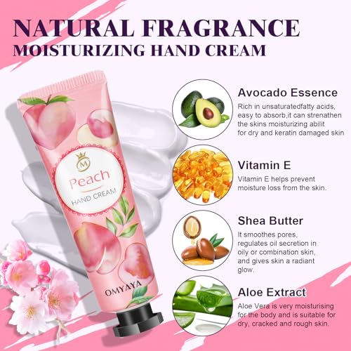 120 Pack Hand Cream Gift Set, Travel Size Lotion, Mini Hand Creams, Teacher Appreciation Gifts, Hand Cream for Dry Cracked Hands, Bulk Christmas Gifts for Coworkers Adults Women Nurse