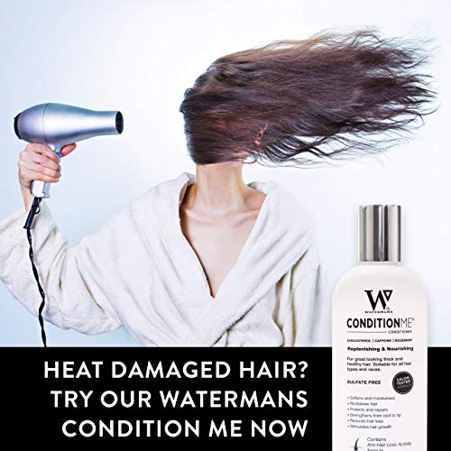 Watermans Hair Growth & Repair Conditioner, Boosts Hair Growth & Improves Density, Biotin & Niacinamide Infused for Thicker, Healthier Hair, Deep Hydration, Anti-Frizz & Breakage Defense, Sulfate-Free