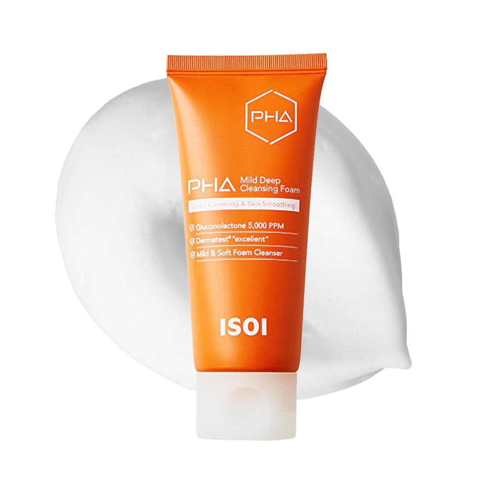 ISOI PHA Mild Deep Cleansing Foam with PHA Formula, 3.38 fl oz