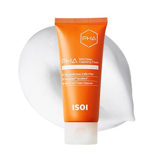 ISOI PHA Mild Deep Cleansing Foam with PHA Formula, 3.38 fl oz