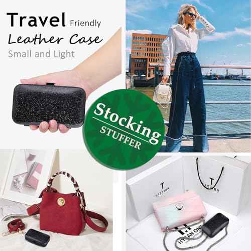 Manicure Pedicure Set 8pcs Stainless Steel Nail Clippers Kit Fingernail Toenail Clippers Cutters with Leather Case for Home Workplace Outdoor Travel Salon Gift for Men Women Family Friends