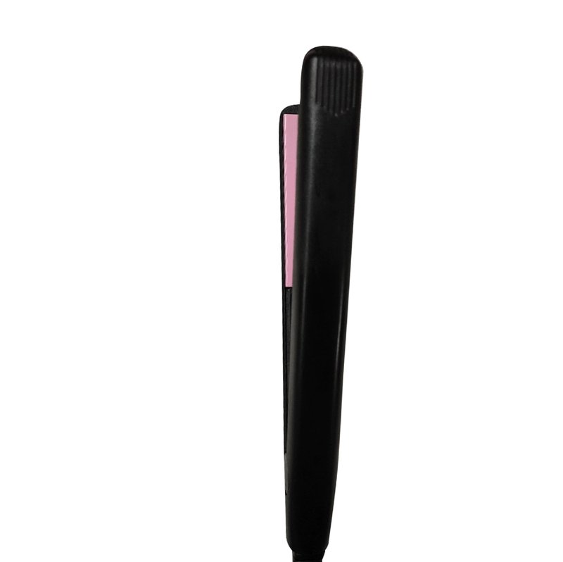 Unifizz 12V Portable Car Hair Styler Travel Black and Pink Hair Straightener Flat Iron Straightening