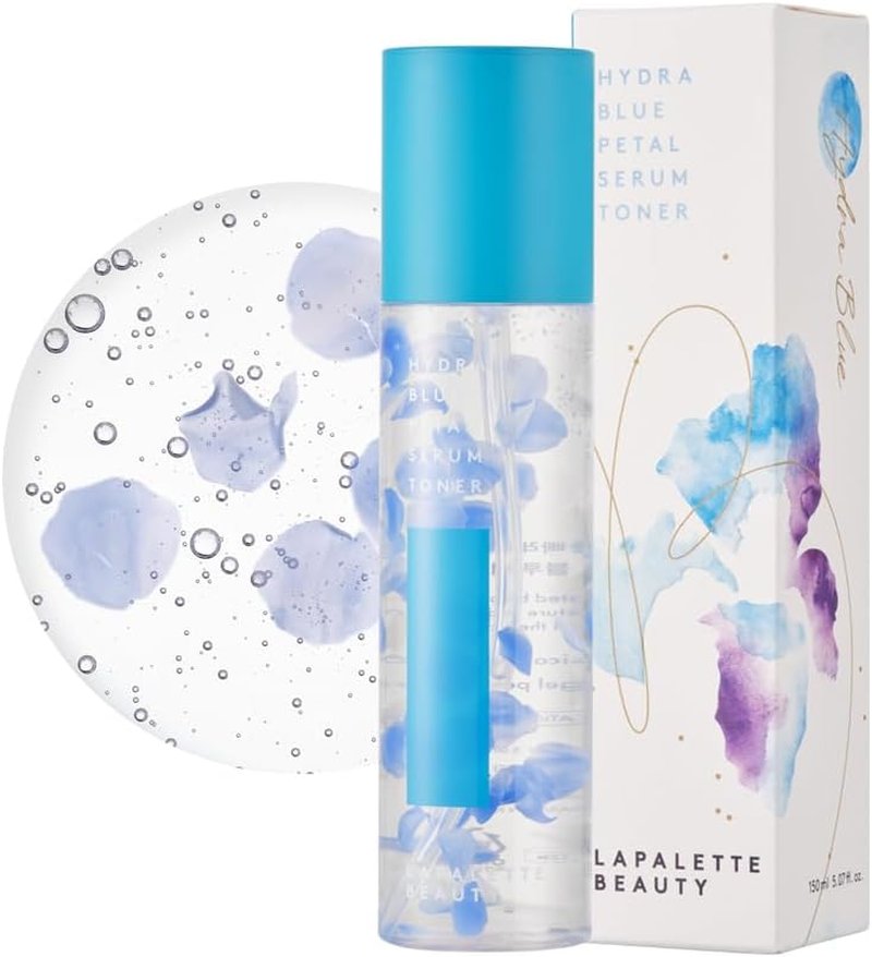 Hydra Blue Petal Serum Toner - Triple Hyaluronic Acid & Iris Extract for Dry Skin | 3.38 fl. oz.
