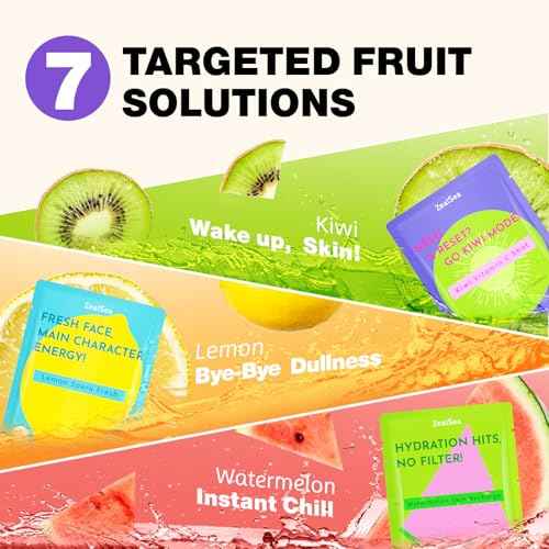 ZealSea Clean Beauty Face Masks Skincare, Minimalism 15 Ingredients Sheet Mask, Dopamine Color Design Facial Mask, Sleepover & Slumber Spa Party Supplies, Women Teen Girl Gifts Trendy Stuff, 14 Pack