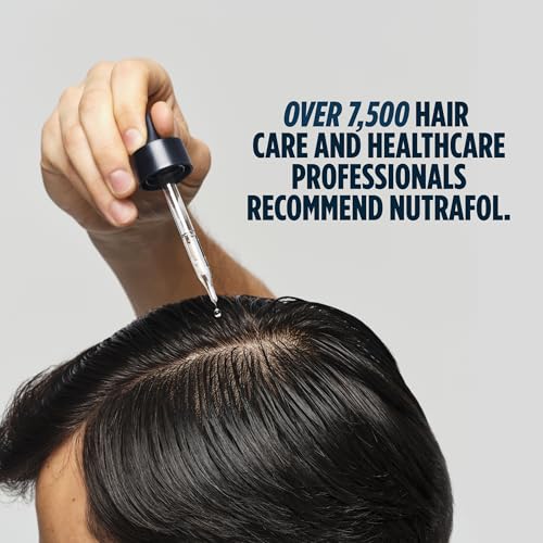 Nutrafol Men's Hair Serum, Clinically Tested to Support Visibly Thicker Hair and Scalp Coverage, Lightweight and Non-Greasy, for Daily Use - 30mL, 1 Bottle