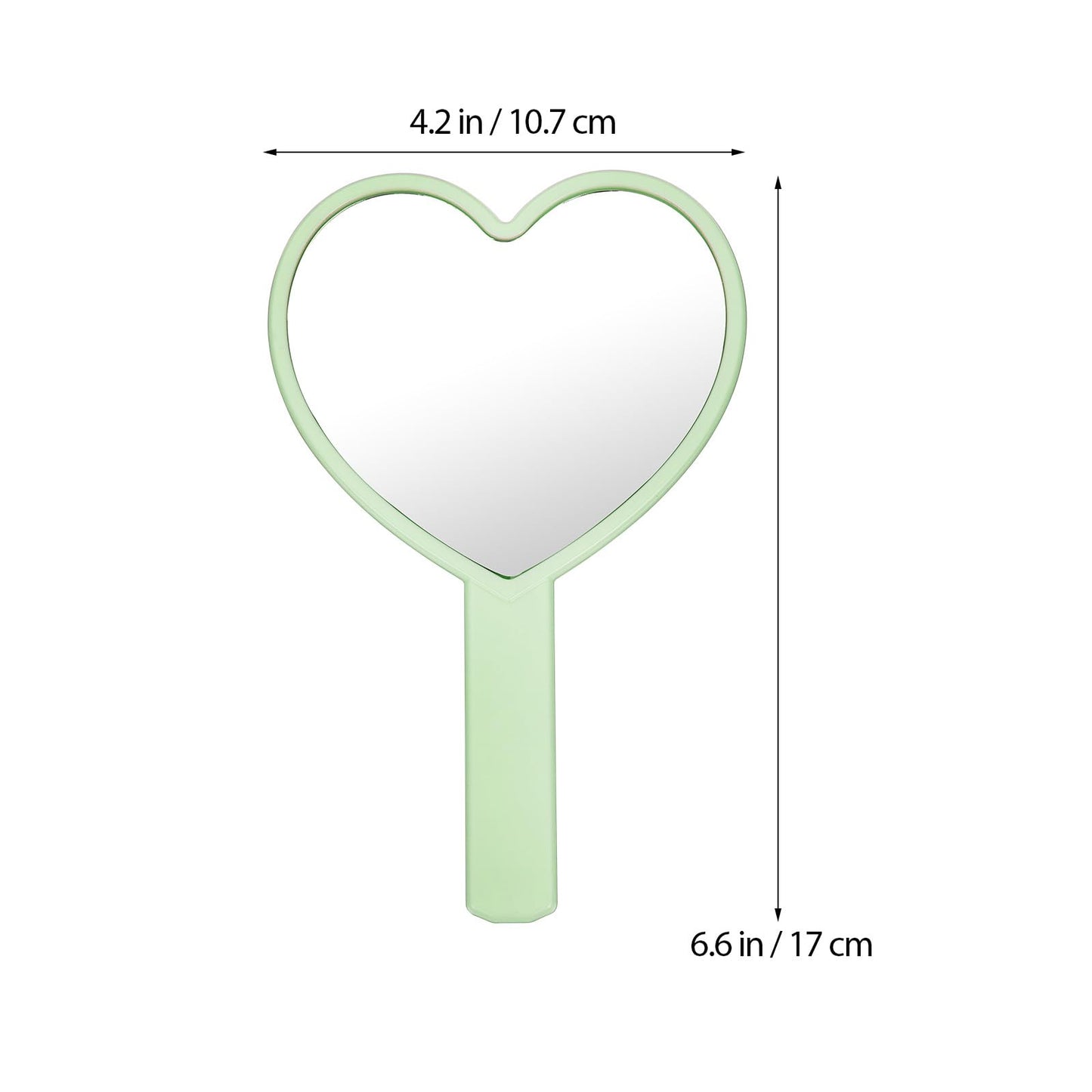 Healeved Heart-Shaped Mirror Set of 12 - Portable Handheld Mirrors for Makeup Cute Heart Design Compact Cosmetic Hand Mirror Ideal for Travel and Daily Use
