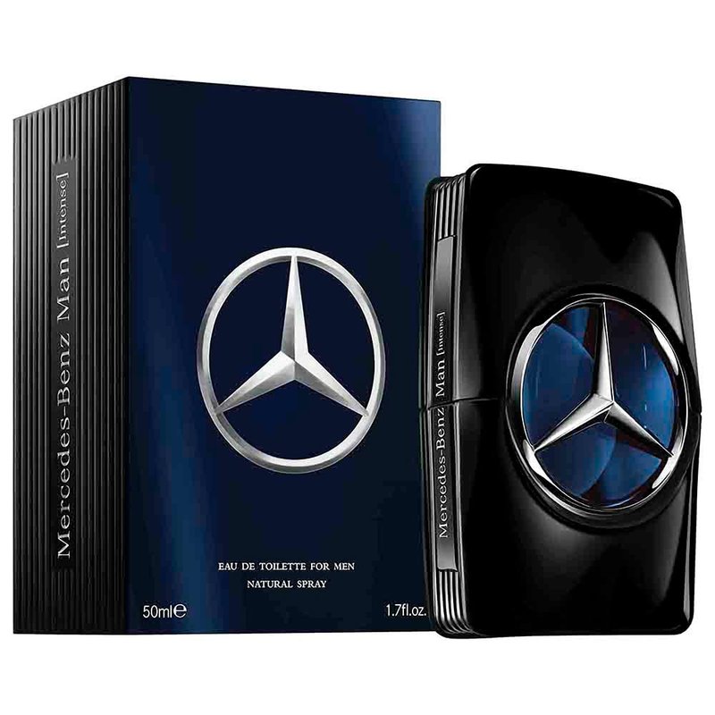 Mercedes Benz Man Intense - Woody Spicy Cologne for Men - Mens Cologne with Oakmoss, Geranium, Amber - Long-Lasting Men's Fragrance - 3.4 oz EDT Spray