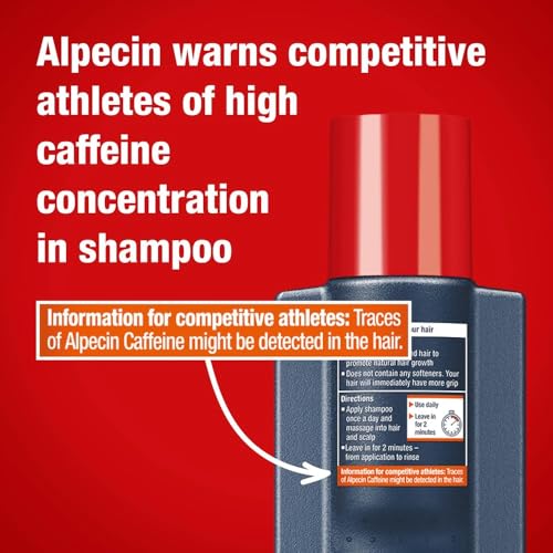 Alpecin C1 Caffeine Shampoo, 8.45 fl oz, Cleanses the Scalp to Promote Natural Hair Growth, Leaves Hair Feeling Thicker and Stronger