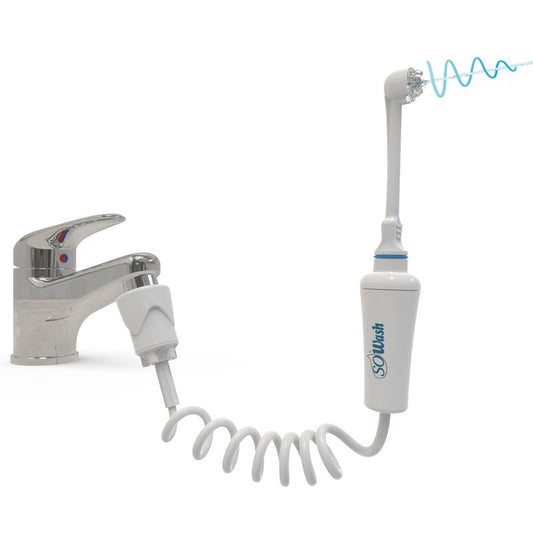 Water Flosser SOWASH VORTICE, Faucet Oral Irrigator Dental Water Floss, It Connects Directly to The Faucet, Non-Electric Dental Irrigator, with Vortice Tip (Int. Pat.), Italian Product
