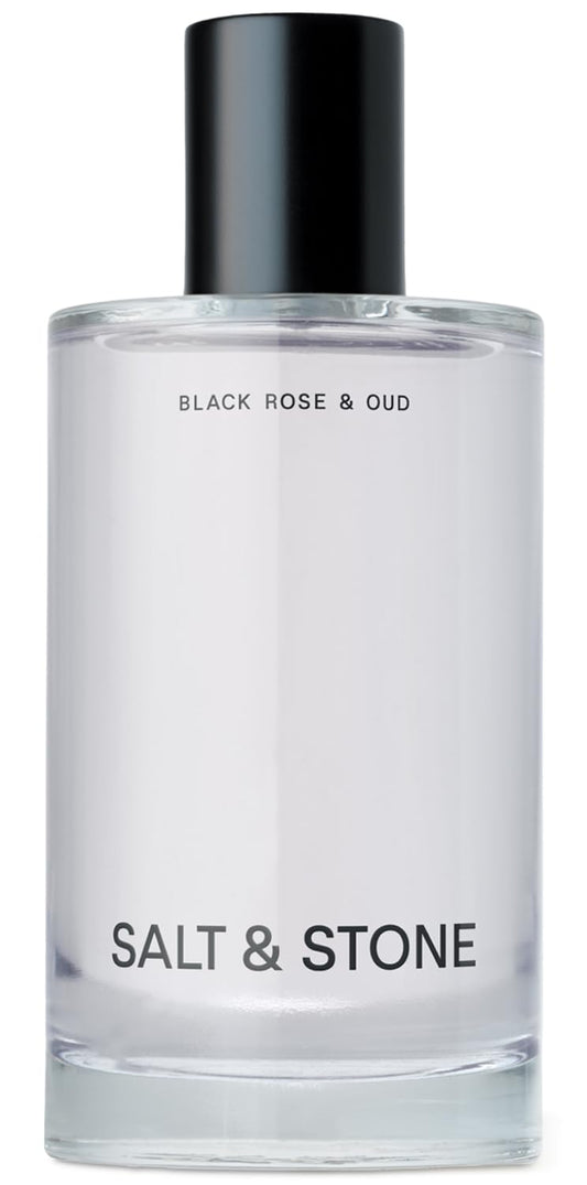 Salt & Stone Body Mist | Black Rose & Oud | Skincare Infused Hair & Body Spray for Women and Men | Hydrating Fragrance with Glycerin and Red Algae | Vegan, Cruelty Free, 3.4 fl oz