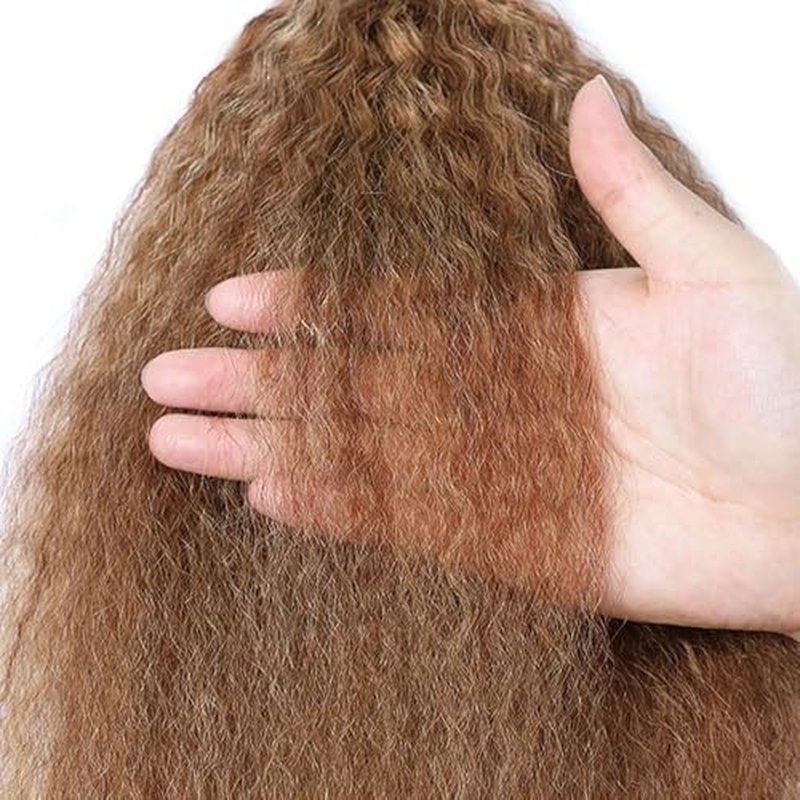 P427 Blonde Bundles Human Hair Brown Yaki Straight 3 Bundles 24 26 28 Inch Unprocessed Brazilian Virgin Remy Highlight Blonde Kinky Straight Bundle Human Hair Extensions