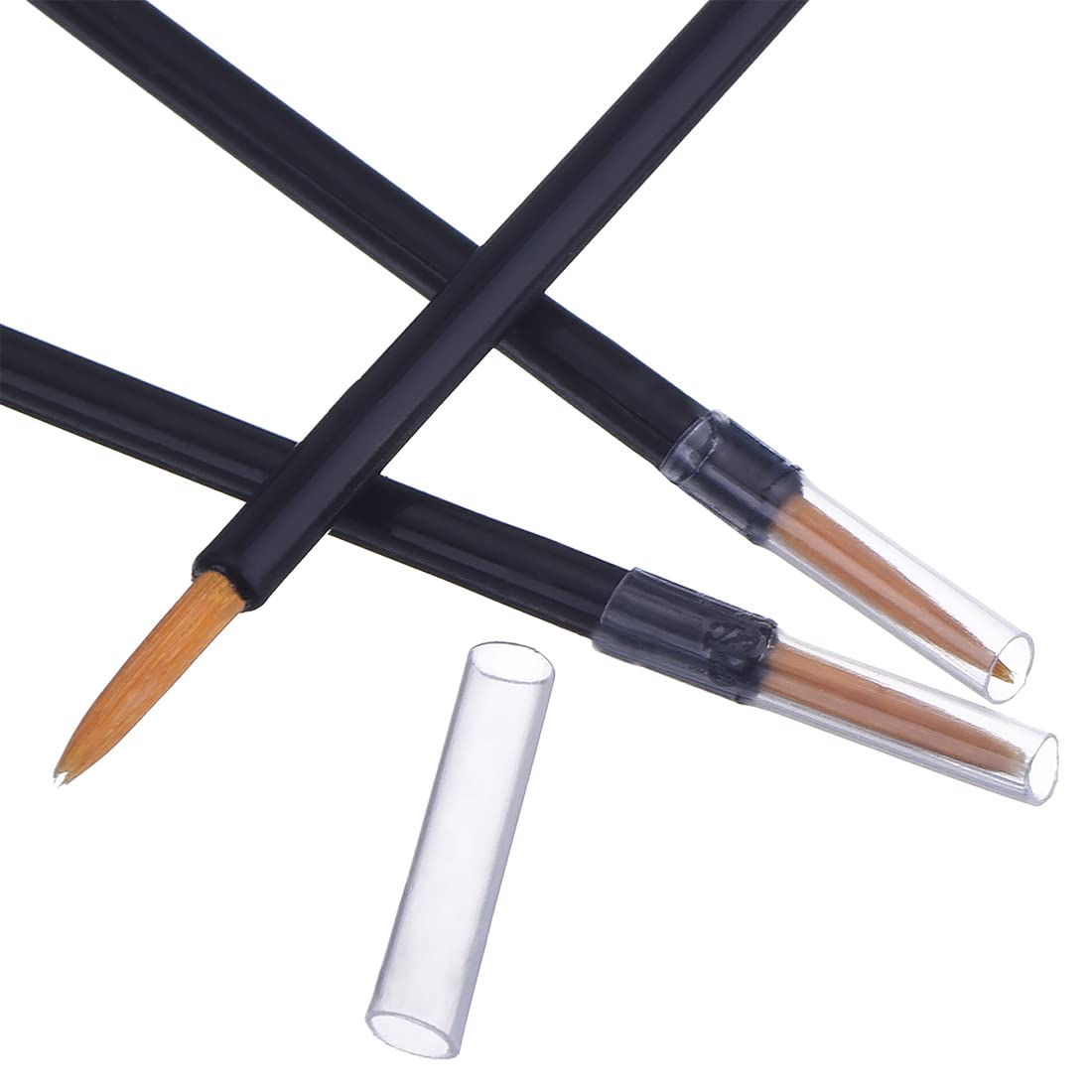 eBoot 100 Pack Disposable Eyeliner Brush Eyelash Serum Brushes Eyeshadow Applicator Eye Lash Wands Makeup Tool