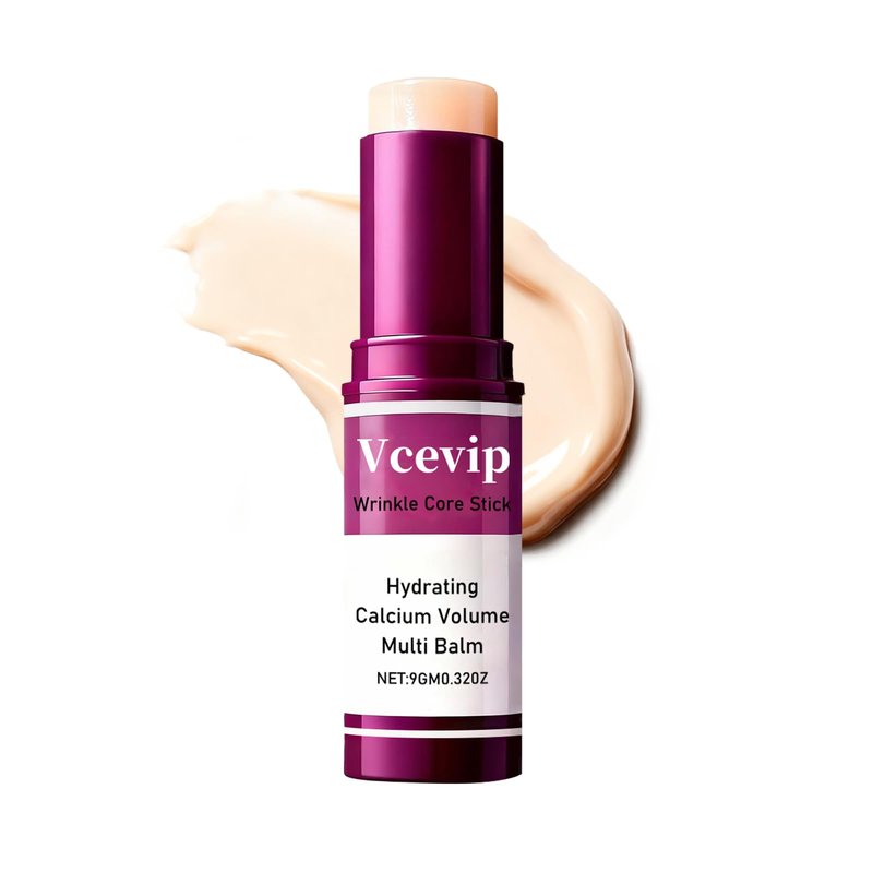 VCEVIP Calcium Volume Multi Balm Stick - Anti-Aging Collagen Cream for Intensive Hydration, Wrinkle Repair & Skin Firming, Suitable for Face, Eyes and Neck.