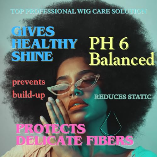 Awesome Synthetic Wig Leave-in Conditioner Spray, pH6, Professional Wig Care Solution, Detangle Spray, Moisturizes & Replenishes Synthetic Wigs, Easy Combing, Contains Coconut Oil, 7 fl oz