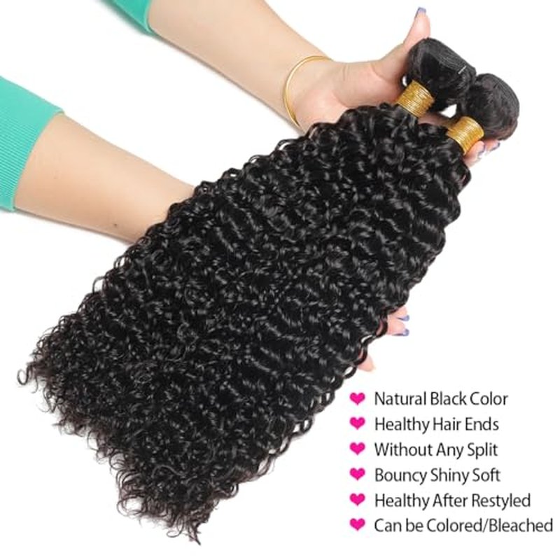 Brazilian Water Wave Bundles Human Hair 12A Unprocessed Virgin Hair(18 20 22 Inch)3 Bundles Wet and Wavy Human Hair Bundles Hair Extensions for Black Women Natural Color