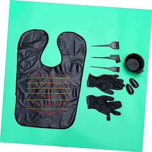 1 Set Hair Coloring Kit Disposable Hair Dye Tool Set with Mixing Bowl Tinting Brushes and Ear Covers for Home Salon Use