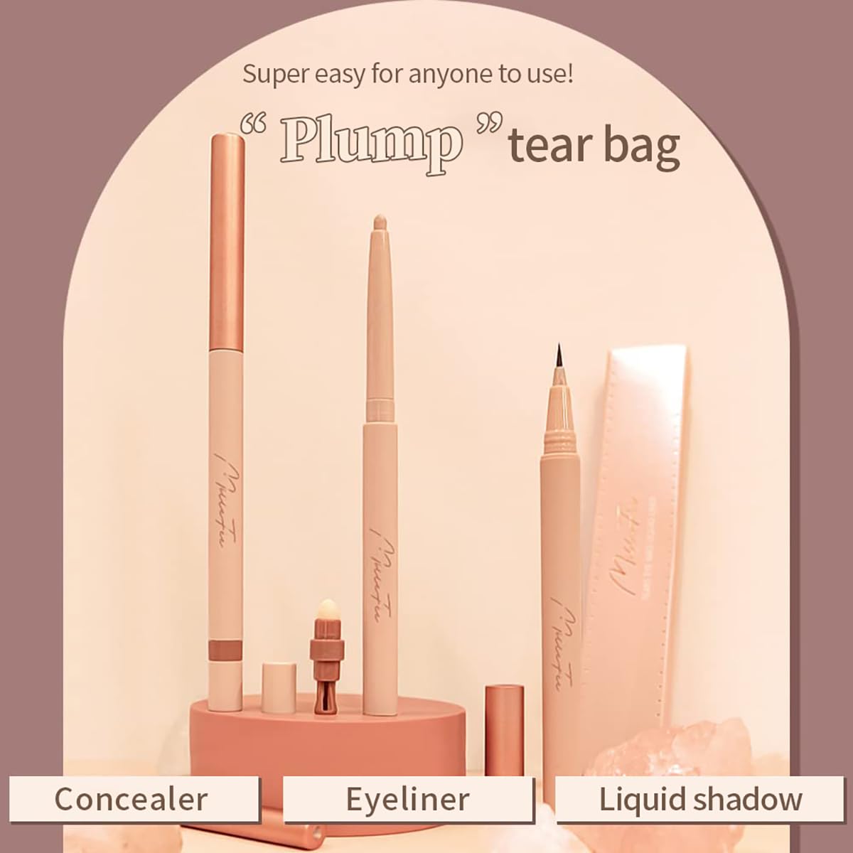MilleFée MilleFee Tears EyeBag Pencil Liner Undereye Highlighter Eyeshadow Stick (043 Shine Sugar Vanilla)