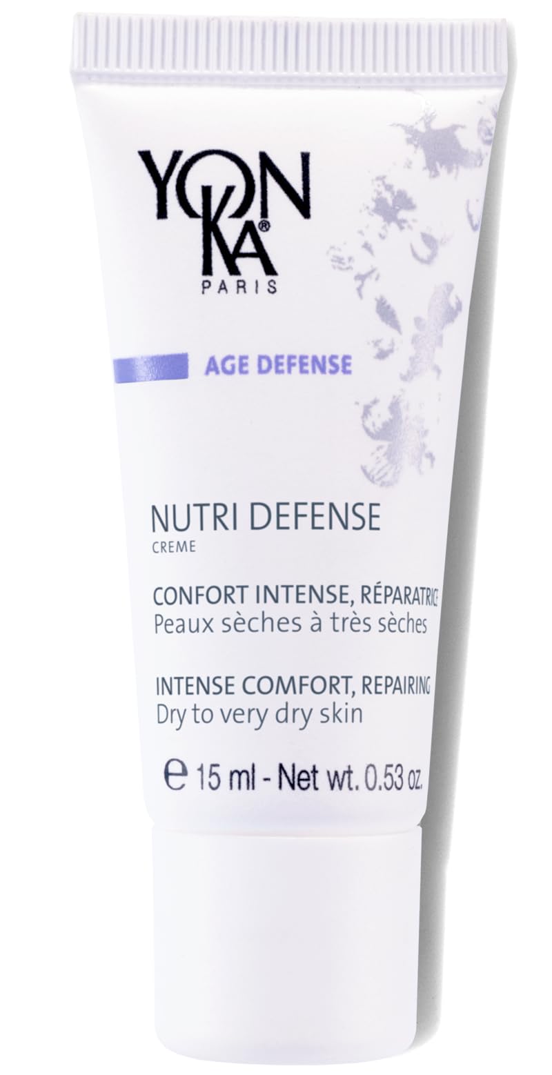 Yon-Ka Nutri-Defense Creme | Nourishing Dry Skin Facial Moisturizer | Rich Shea Butter Treatment Cream with Prebiotics and Probiotics| For Dry and Sensitive Skin | Paraben-Free | 0.53 oz