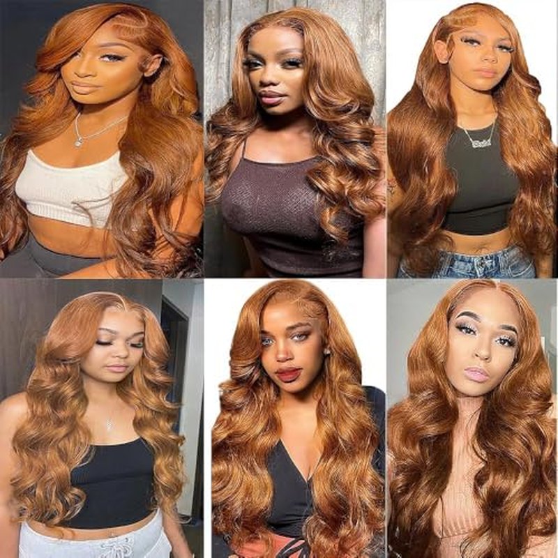 Body Wave Human Hair Bundles 30 32 34 Inch #30 Light Brown Bundles Human Hair 12A Unprocessed Native Virgin Hair 100/PC 3 Extensions Wet and Wavy Weave for Women