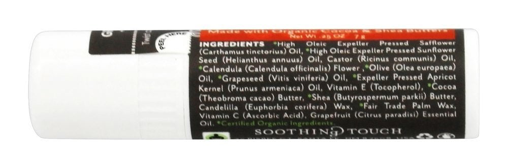 Soothing Touch Grape Fruit Lip Balm, 0.25 Ounce - 12 per case.12
