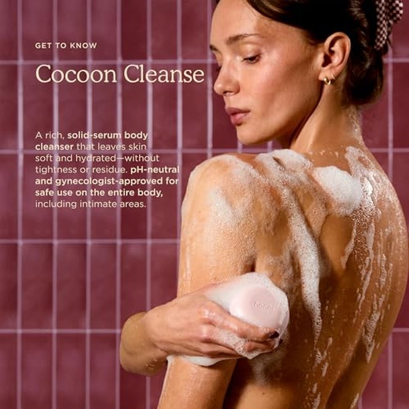 HANNI Cocoon Cleanse Serum with Shea Butter, Soap-Free Body Wash, Hydrating Cleanser with Eucalyptus, 3.7 oz (2 Pack)