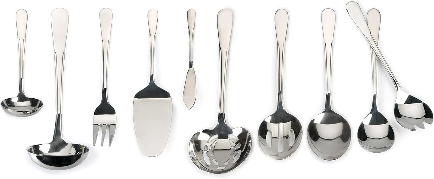 RSVP International Endurance Flatware Collection Stainless Steel, Dishwasher Safe, Serving Fork