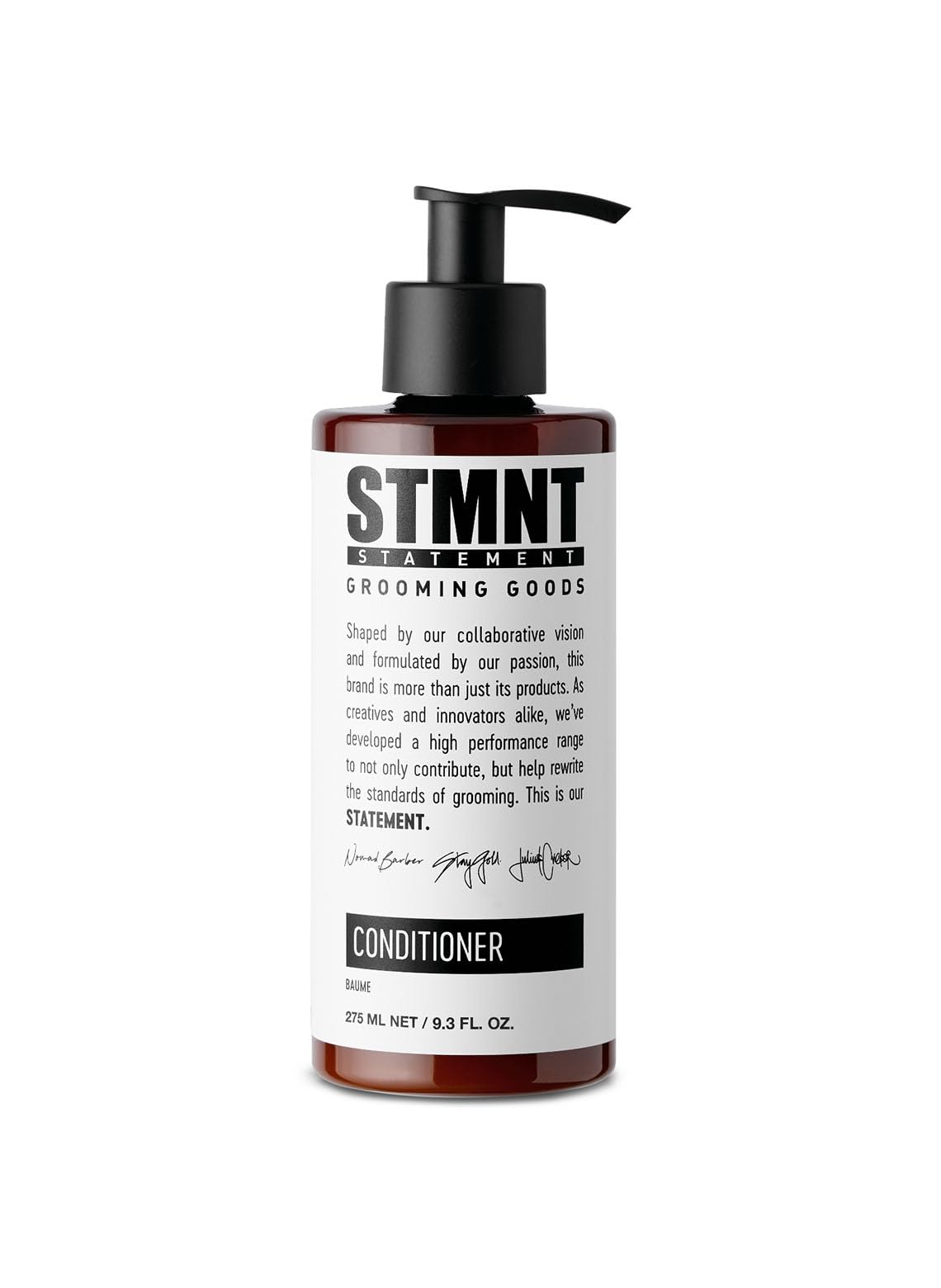 STMNT Grooming Goods Conditioner, 10.1 oz | Softens Hair | Restores Shine | Moisturizing Formula w/Activated Charcoal & Menthol | All Hair Types